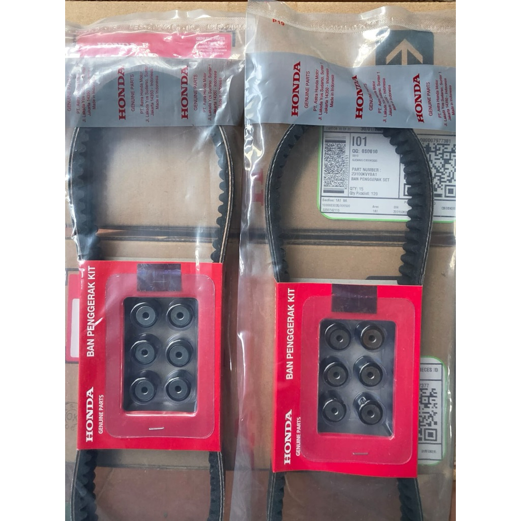 Vanbelt assy beat karbu KVY scoopy karbu spacy karbu original ahm