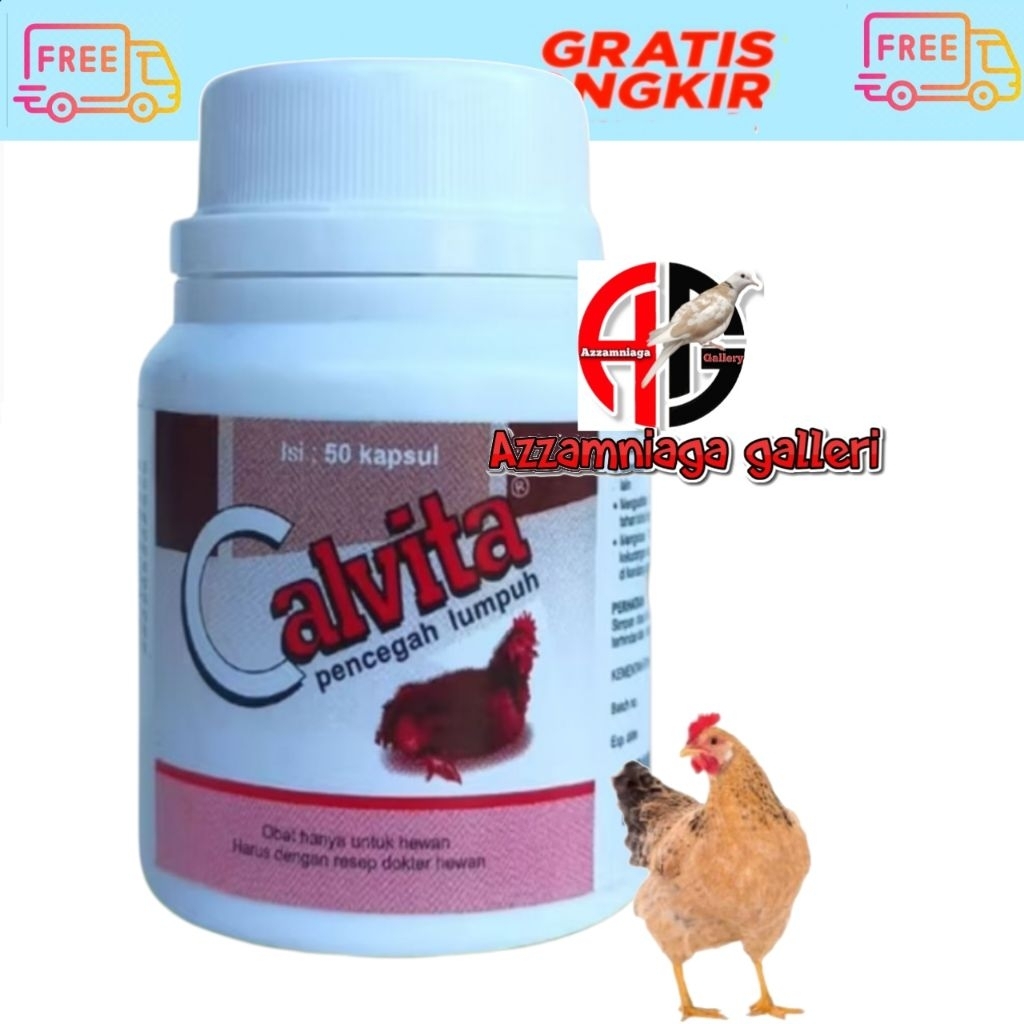 CALVITA 50 BUTIR CALVITA MEDION VITAMIN LUMPUH AYAM