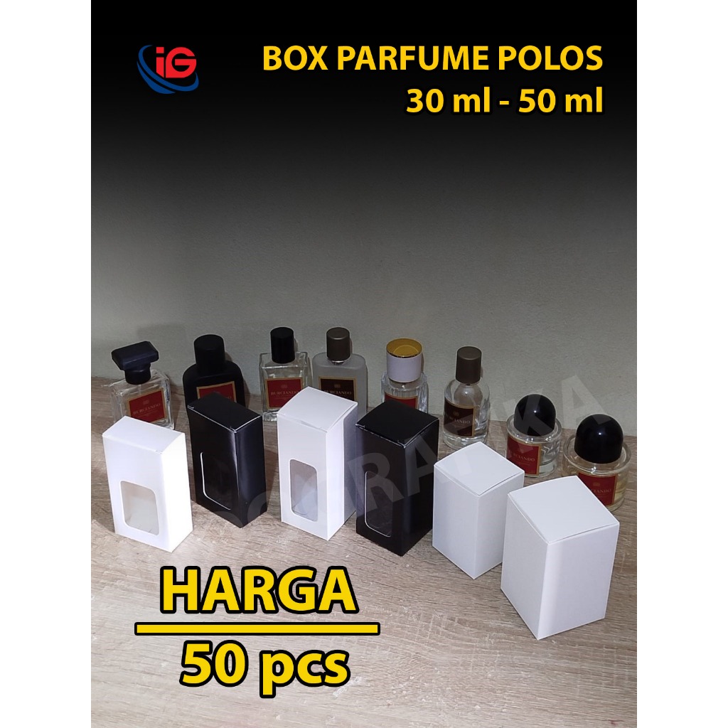

Box Parfume Polos ukuran 4,5 cm x 4,5 cm x 10,5 cm Box Parfume lelabo 30 ml / 50 ml