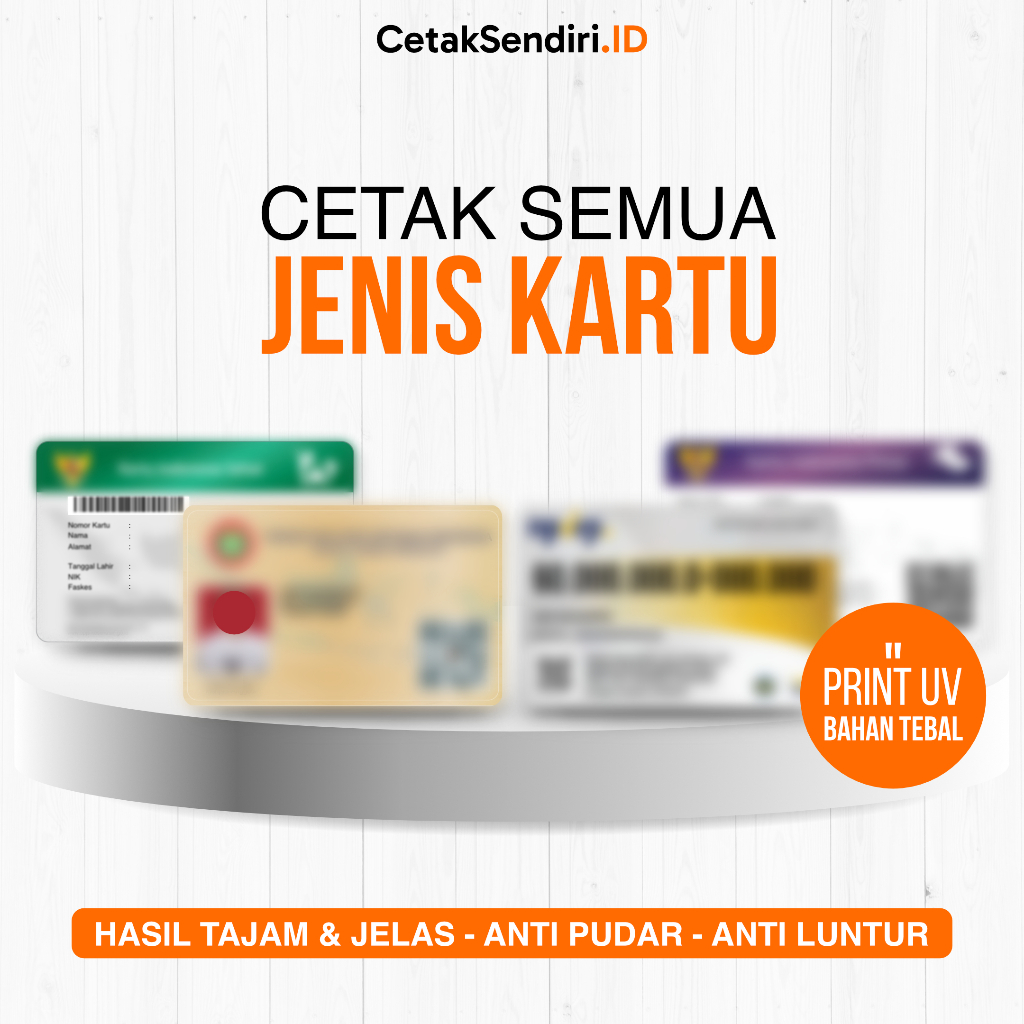 

Cetak ID Card UV I Cetak Kartu UV I Cetak Kartu Identitas I Cetak Kartu Digital I Cetak PVC