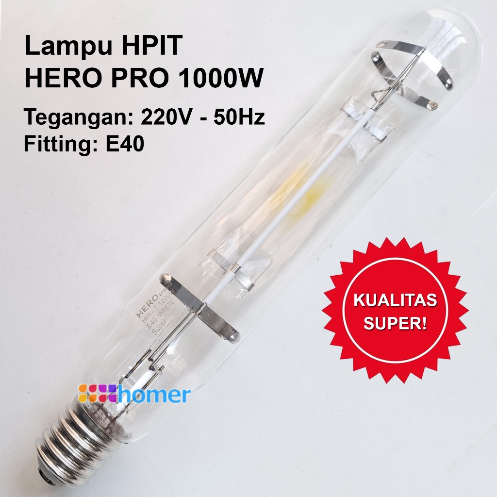 Lampu Sorot HPIT HPI-T HERO PRO 1000W 1000 W 1000Watt 1000 Watt E40 lampu Sorot metal halide