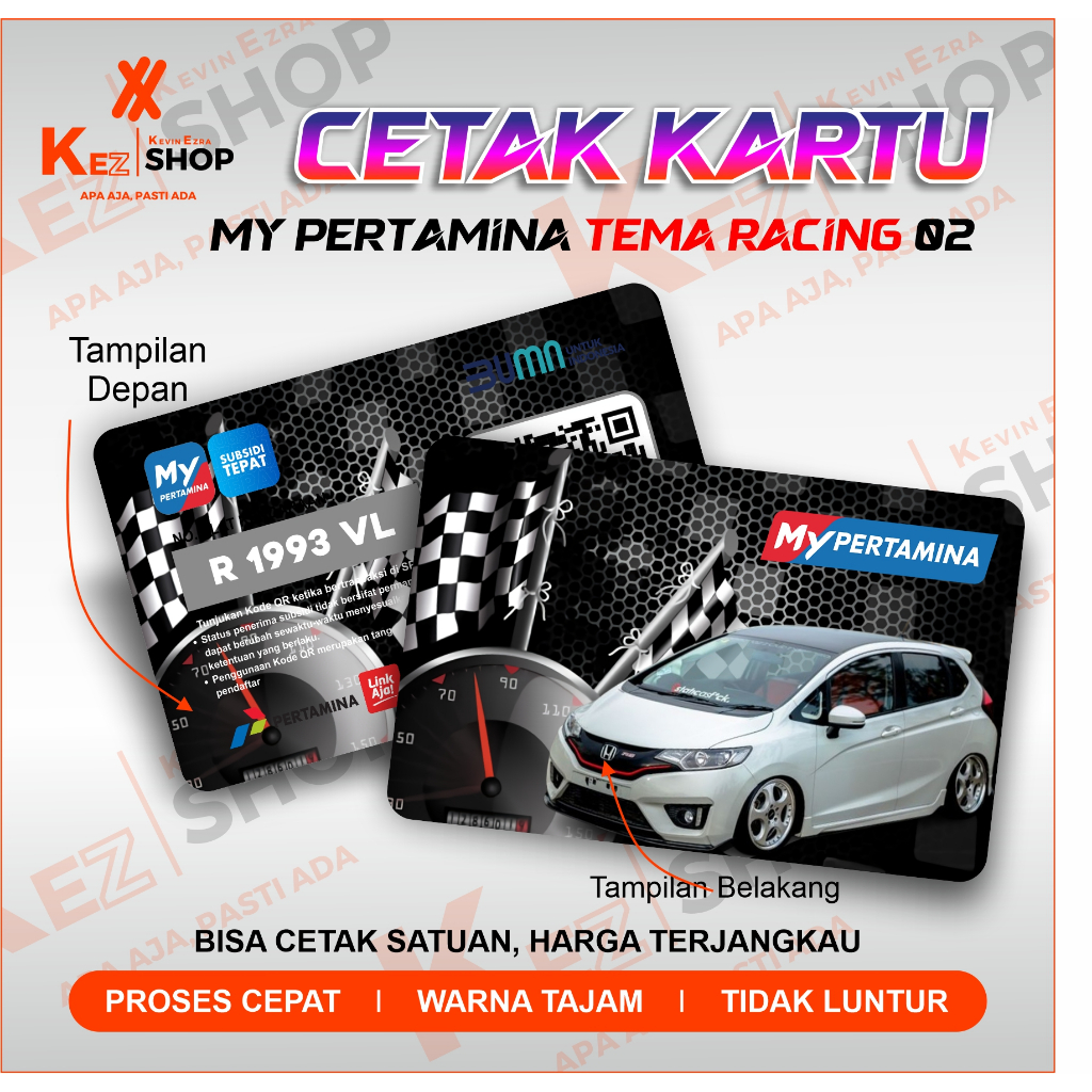 

Kartu My Pertamina Bahan PVC Card Tebal Sehari Jadi