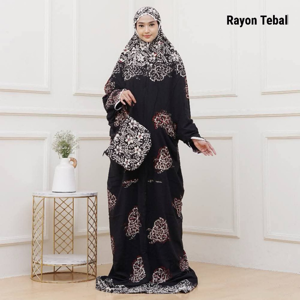 MUKENA TERUSAN RAYON JUMBO BATIK CAP PEKALONGAN