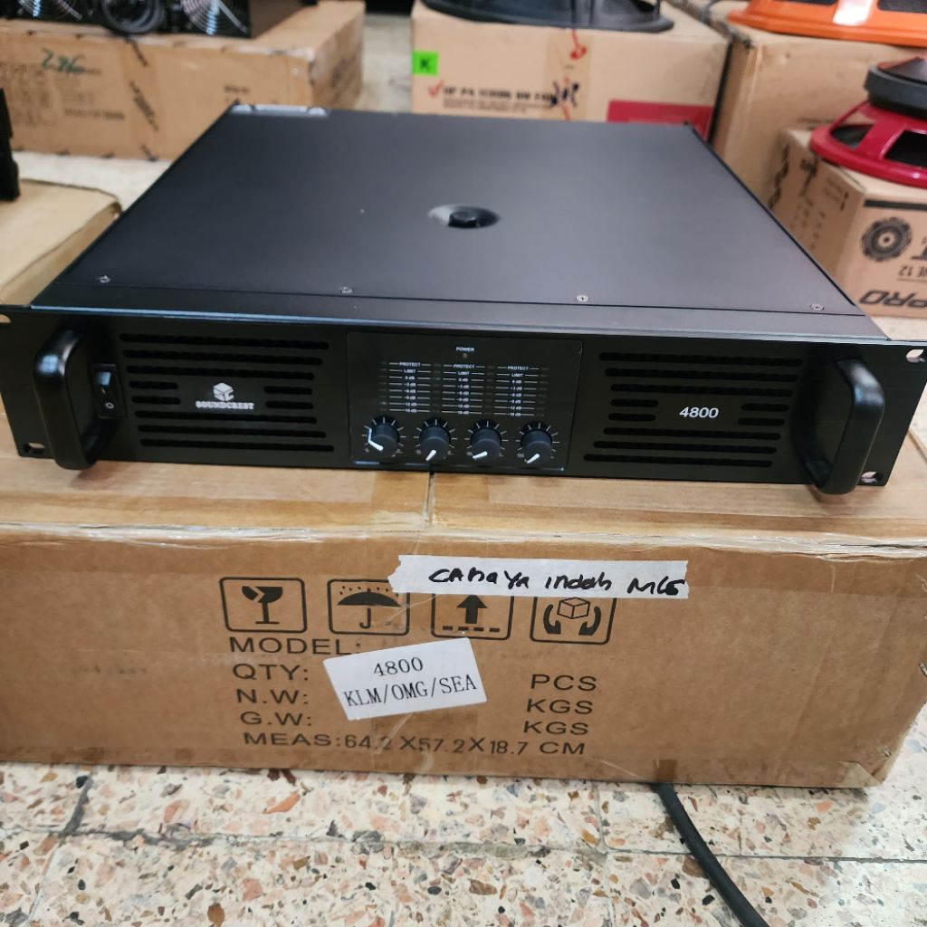 Power Amplifier Soundcrest SC4800 SC 4800 Original Class H 4 Channel