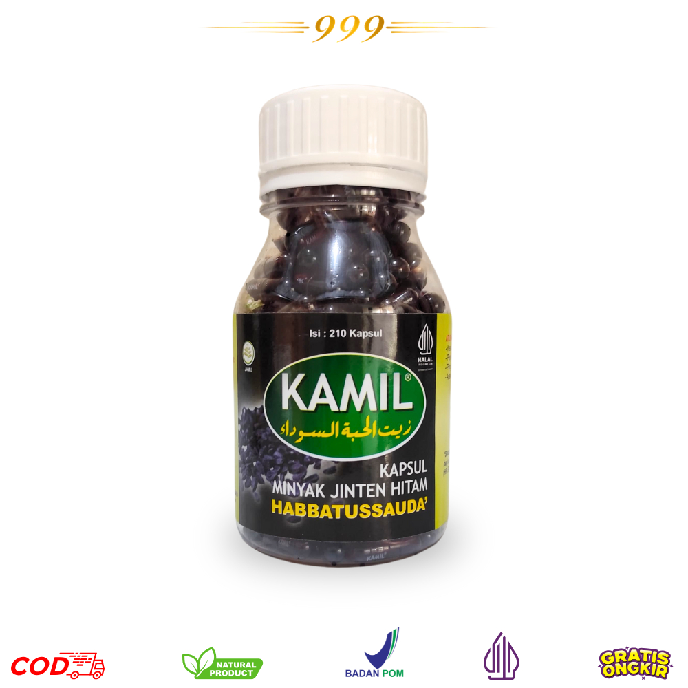 Kamil Kapsul Minyak Jinten Hitam isi 210 Original - Minyak Jinten Hitam Habbatussauda
