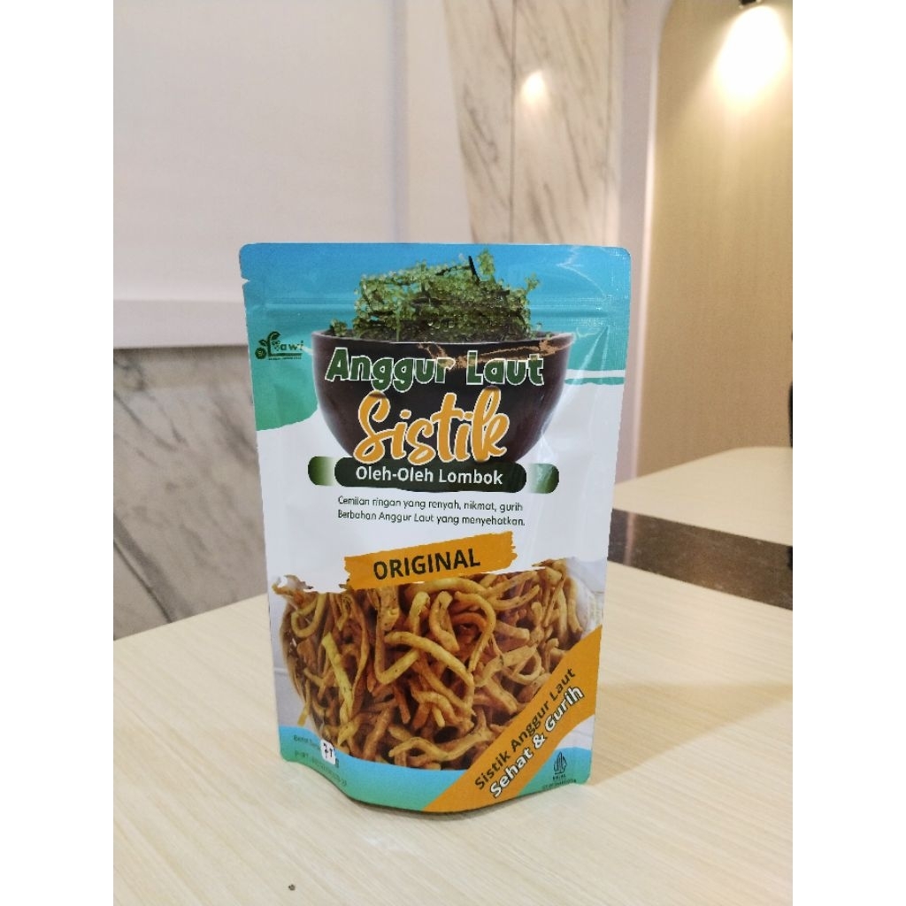 

Oleh Oleh Khas Lombok NTB Sistik Anggur Laut Rasa Original Sehat dan Gurih