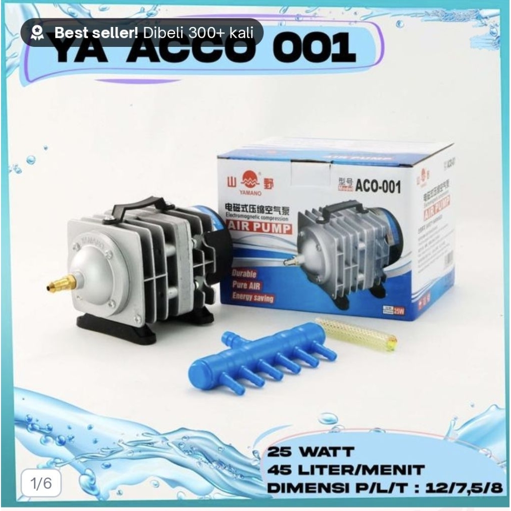 Pompa Udara Yamano Aerator ACO 001 BLOWER KOLAM HIDROPONIK BIOFLOK