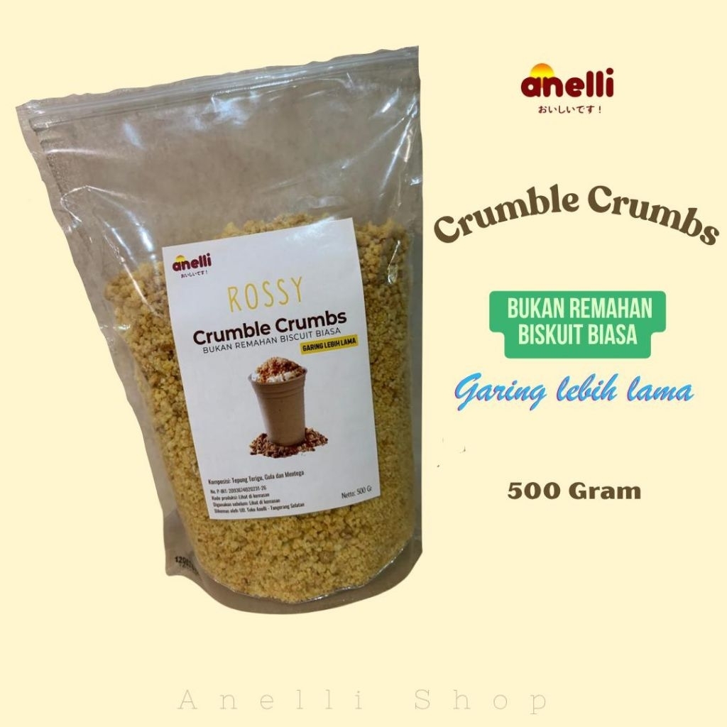 

Crumble Crumbs Anelli 500Gr (rasa original), topping makanan dan minuman