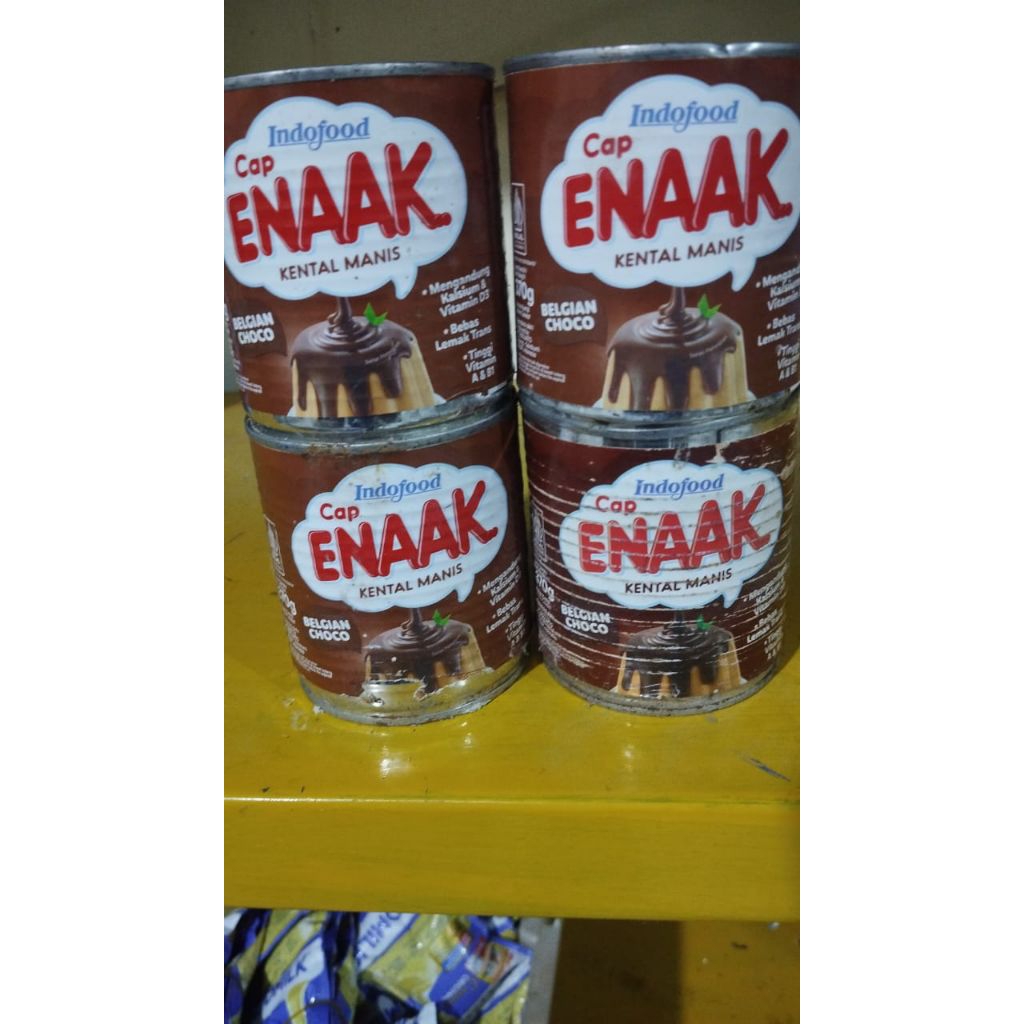 

SUSU KENTAL MANIS KALENG CAP ENAK RASA COKELAT 370 GRAM (KEMASAN RUSAK/KOTOR)