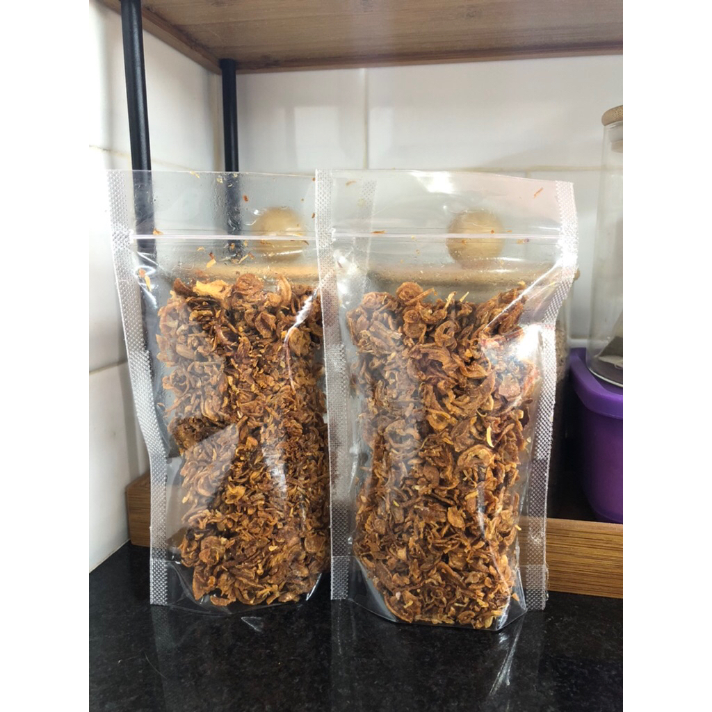 

BAWANG MERAH GORENG PREMIUM / BRAMBANG GORENG 50gr Murah Gurih Renyah Tanpa Campuran