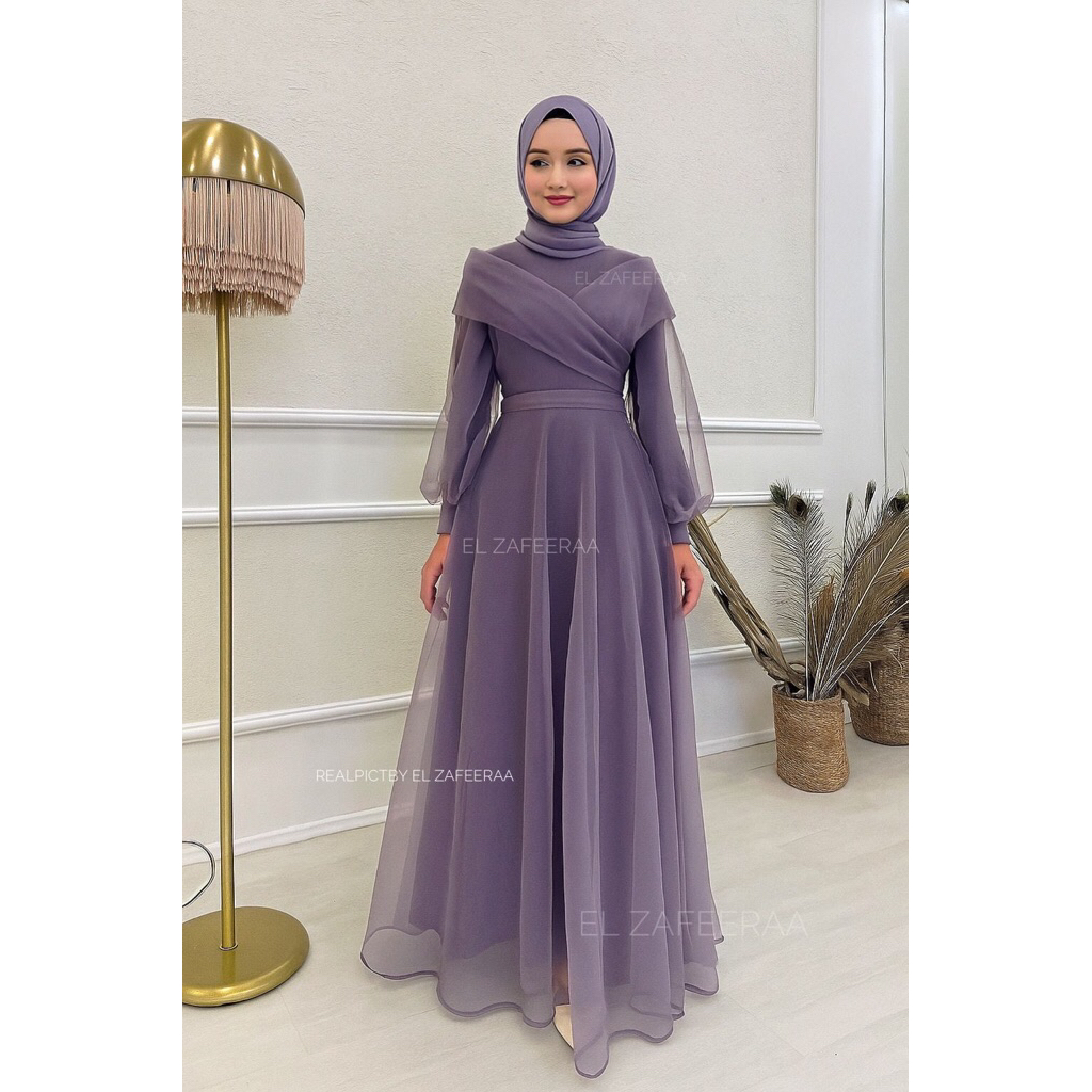 EMILINA GAUN PESTA, GAUN PESTA MUSLIMAH, GAUN PENGANTIN, GAUN PENGANTIN MUSLIMAH, GAUN MALAM MUSLIMA