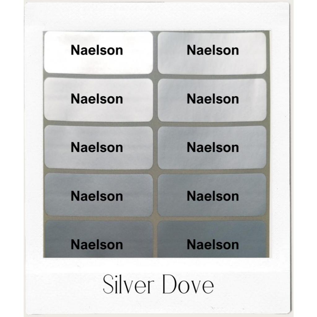 

Label / Sticker Nama Waterproof - Silver Doff