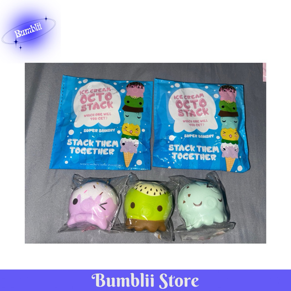 SATUAN PUNIMARU SQUISHY OCTO STACK ICE CREAM