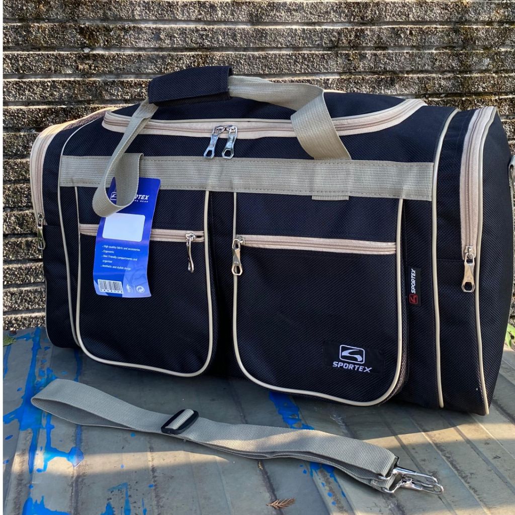 Tas Sportex Tas Travel Besar Pria Wanita Multifungsi Nylon Kuat Tas Mudik Tas Baju Traveling