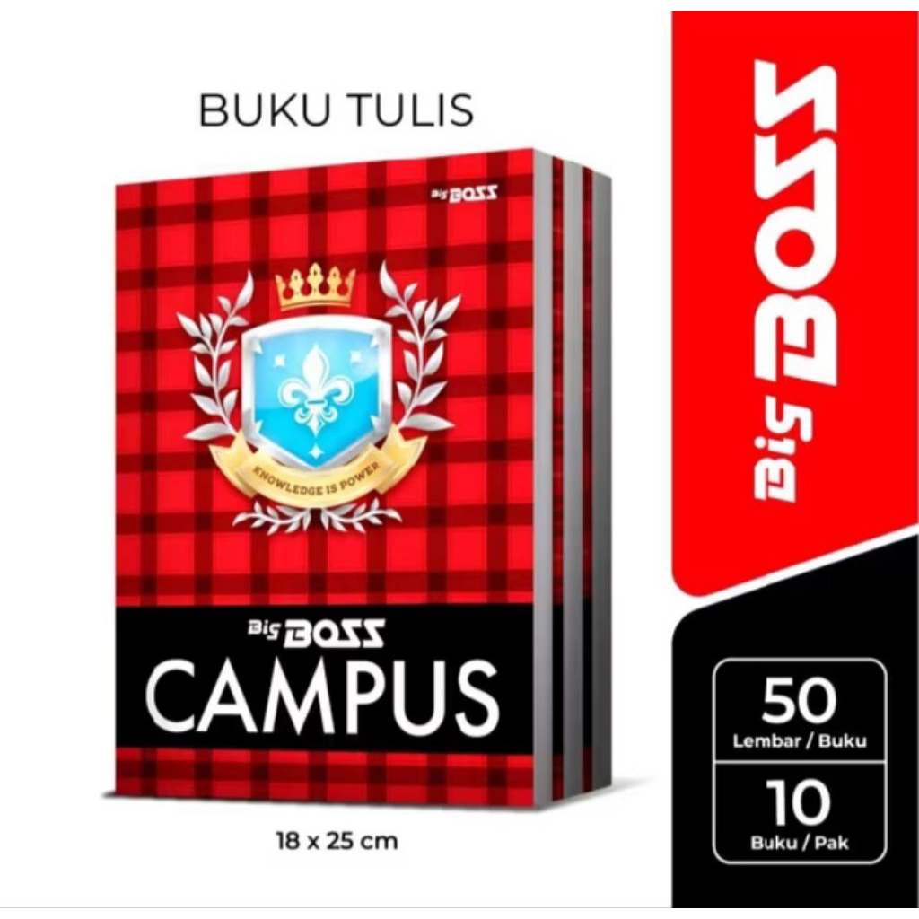 

Ay00! Buku Tulis Bigboss Campus 36 lembar / 42 lembar / 50 lembar - Pack.