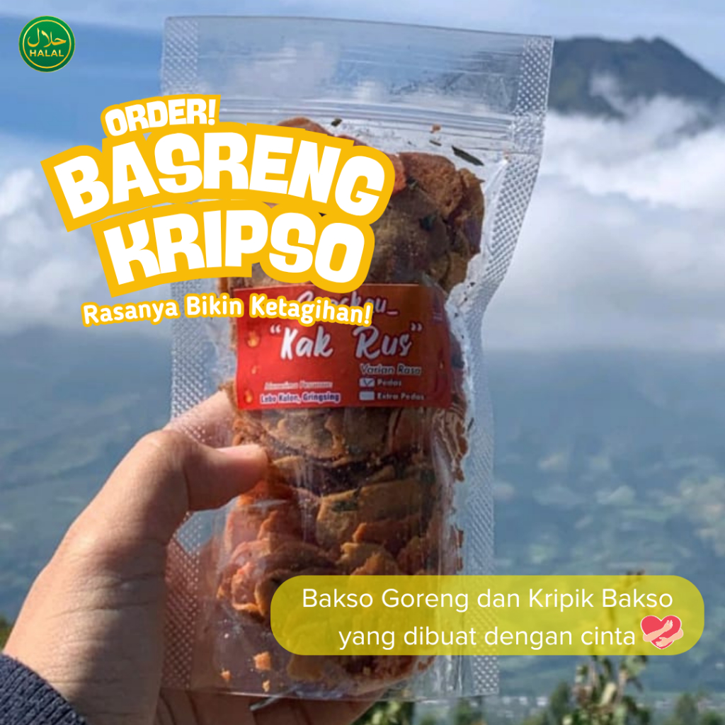 

Basreng Kripso (Baso Goreng dan Kripik Baso) | Bakso Goreng | Kripik Bakso | Cemilan