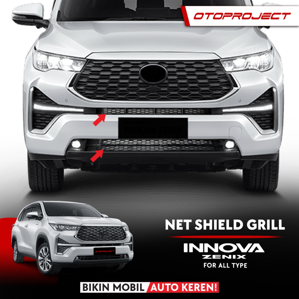 Otoproject - NETSHIELD GRILL ZENIX/Grill Depan Mobil Innova Zenix Toyota
