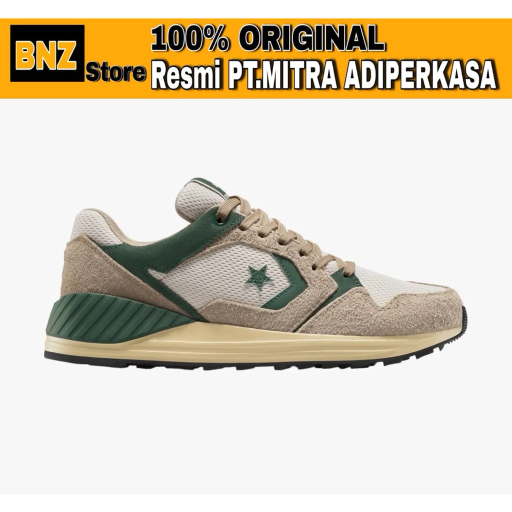 Sepatu Sneakers Pria Converse Wave Ultra Green/Beige/Vintage White