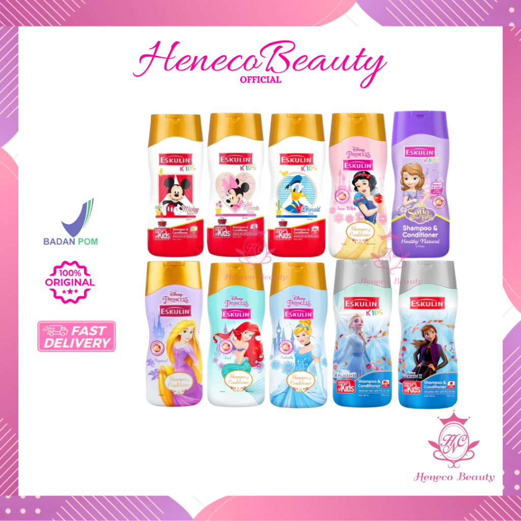 ESKULIN Kids Shampoo & Conditioner 200ml 100ml Series/HenecoBeauty