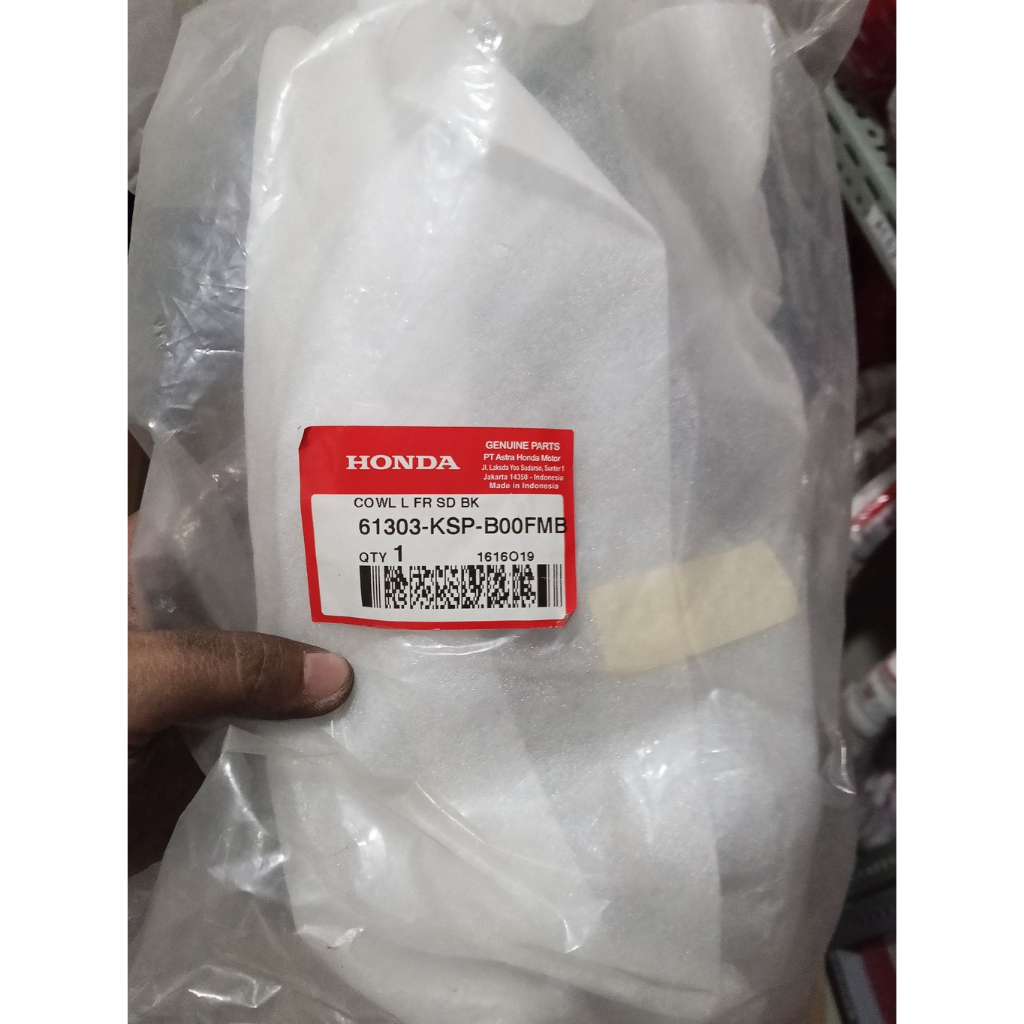 Cowl L FR SD Hitam, cover samping lampu depan new megapro