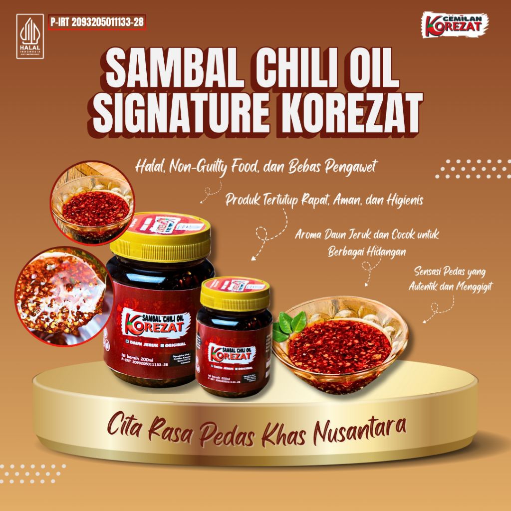 

[Best Seller] Sambal Chili Oil Signature [200 ML] [Halal Siap Saji] | Minyak Cabe Khas Nusantara