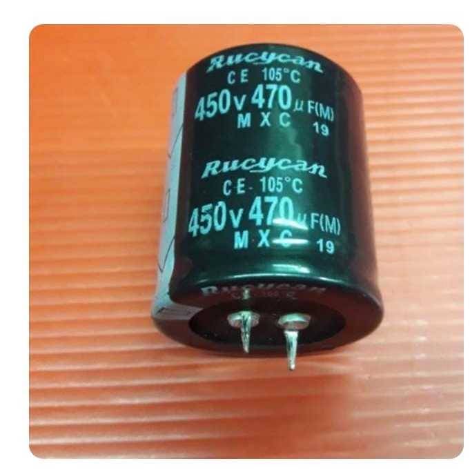 Rg6813 elco 470uf 470 uf 450v 450volt 450 volt rubycan asli by PCM LTC GLODOK