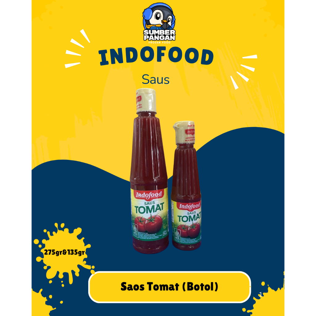 

Indofood Saus Tomat (Botol) 275ml&135ml