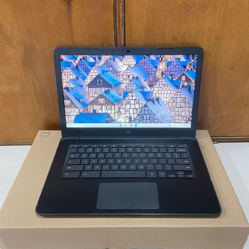 Laptop HP ChromeBook 14 G5, Seri Baru, Slim, Cantik, Lengkap, Lengkap, Grey
