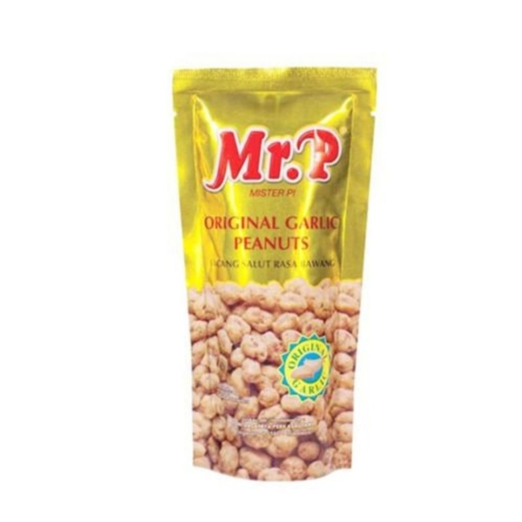

Mr.P / Mr Peanut / Mister Pi Kacang Panggang Rasa Bawang 80 gram