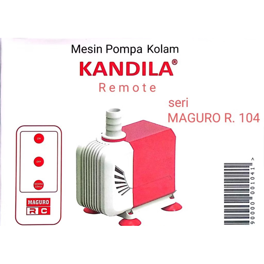Mesin Pompa Kolam KANDILA REMOTE, seri MAGURO R 103, 104, 105, 106, 107 dan 108.