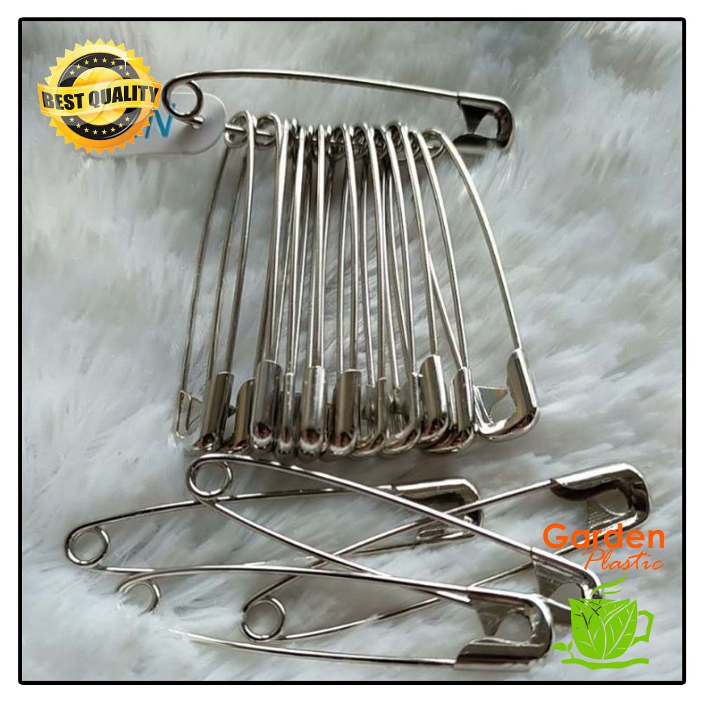 Peniti sun jumbo renteng silver / peniti baju stainlestell / PENITI BESAR