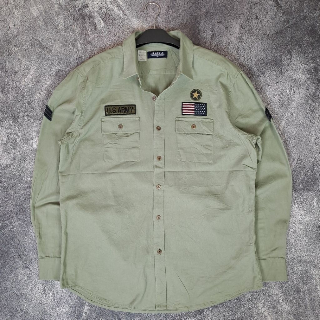 KEMEJA US ARMY OG-107 FASHION BY J & MOLLS SIZE XL