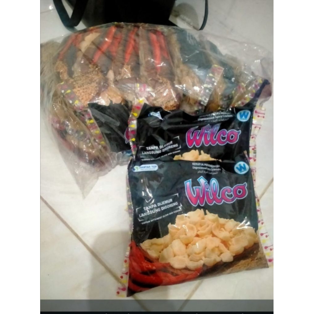

kerupuk Wilco mentah