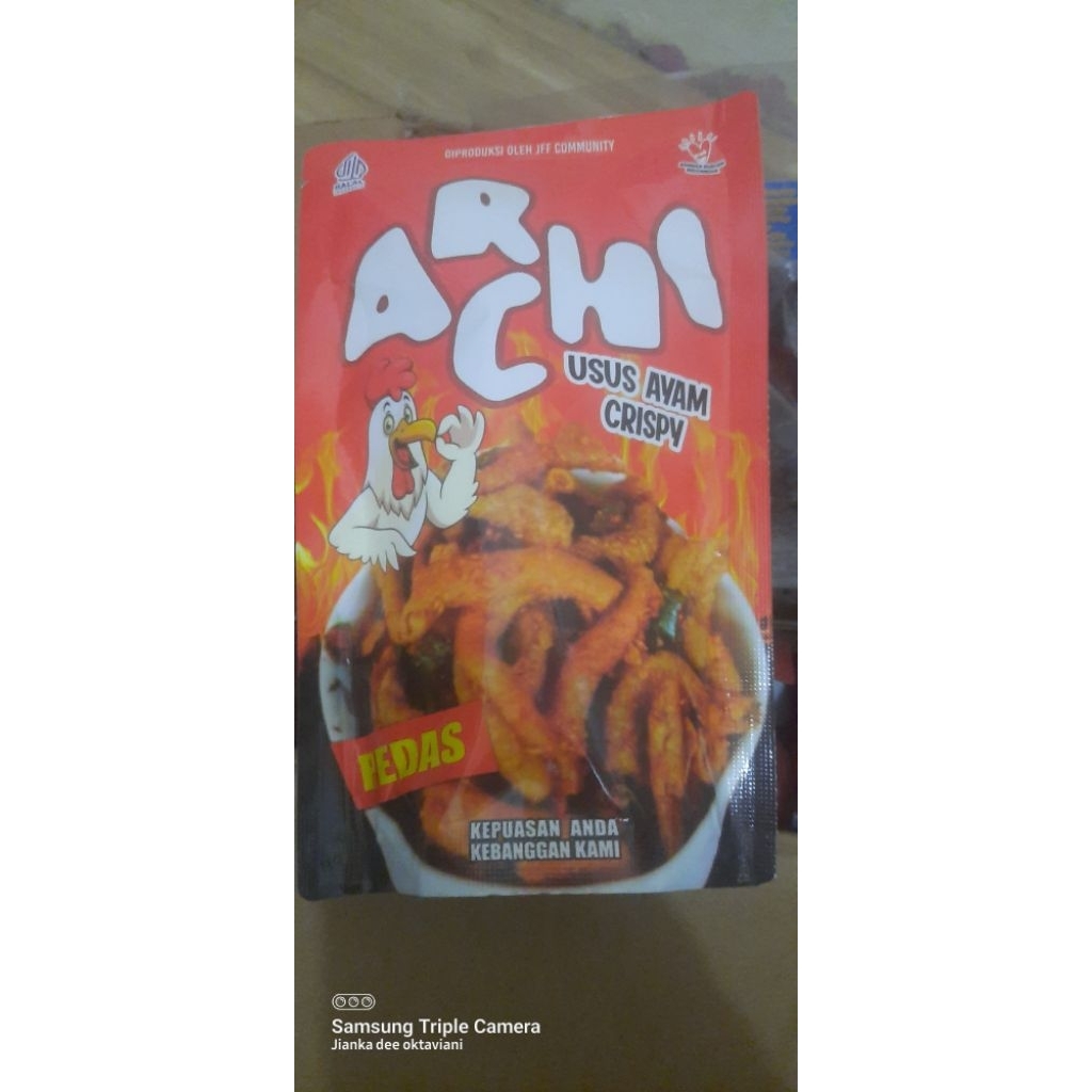 

ARCHI usus krispy 350gr rasa pedas