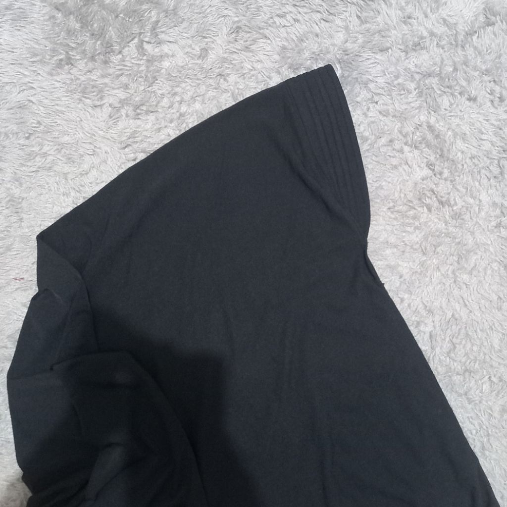 preloved - jilbab instan bergo / sorong warna hitam | panjang | murah meriah