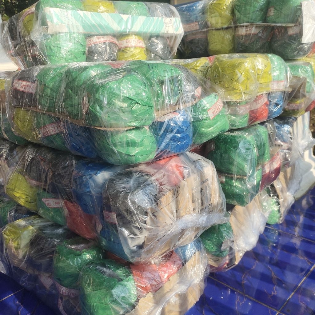 

(Paket Usaha) Tali rafia gulung isi 24 Pcs - Ecer 2000 - Tali rami pengikat serbaguna