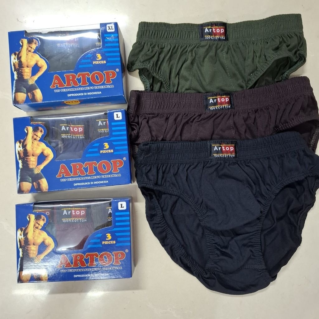 Celana Dalam Pria isi 3 lbr CD Artop