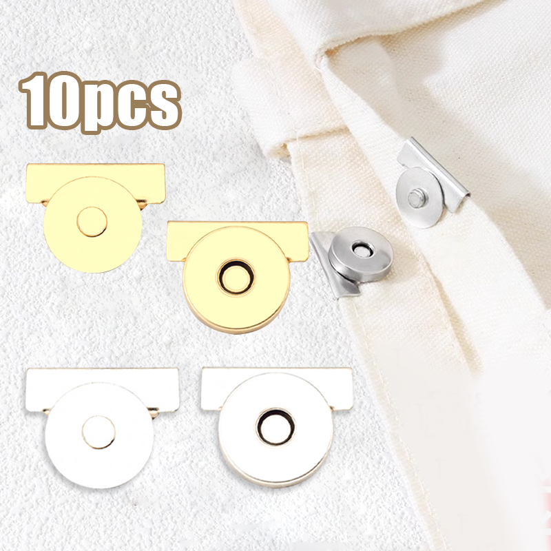 10 Pair Kancing Magnet Snap Kunci Tas Tas Rajut Kancing Magnet Tombol 14mm