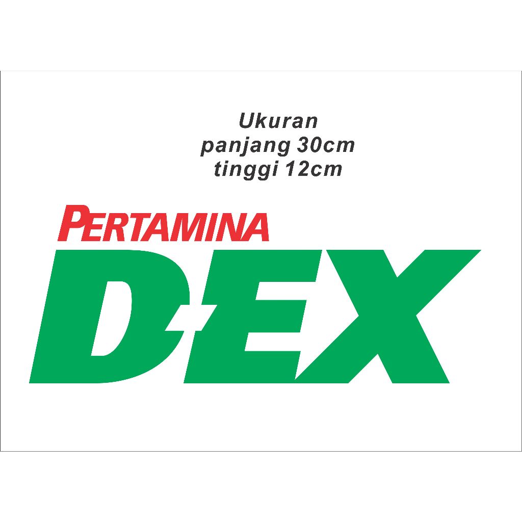 Stiker Pertamina Dex | Sticker Cutting Logo Pertamina DEX Motor Mobil