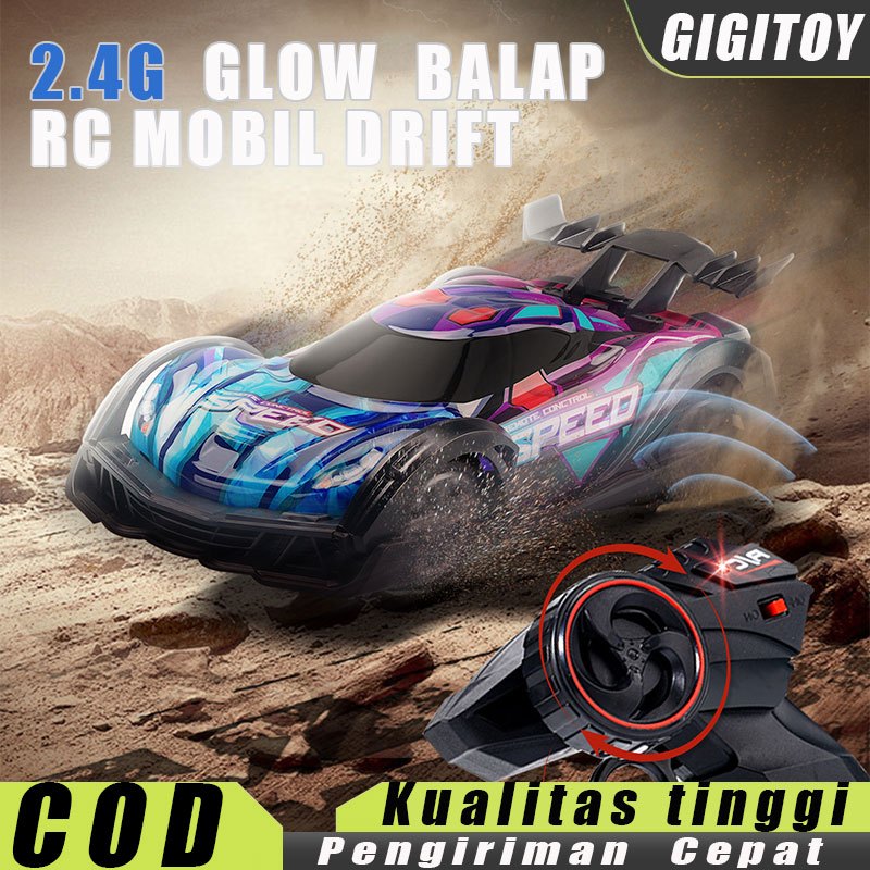 GIGITOY Mobil Balap Remote Control RC Drift 1:18 2WD Dengan Lampu Mobil Remot/Mobil Remote Control/r