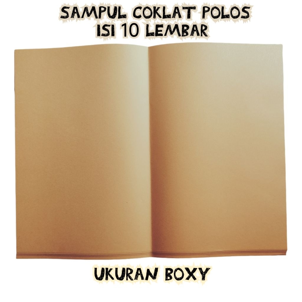 

Sampul coklat polos isi 10 lembar sampul ukuran boxy