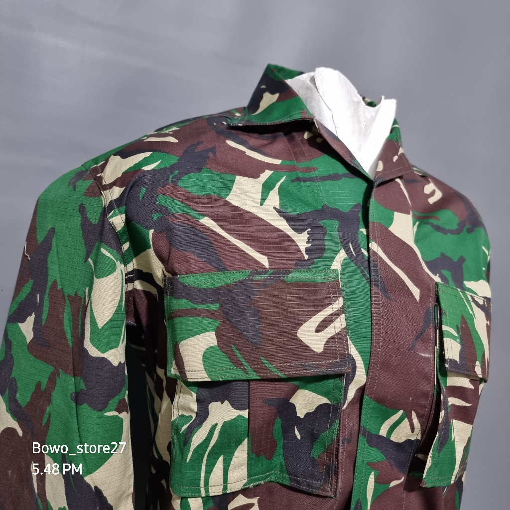 Baju Seragam PDL TNI Loreng Bahan Jatah Pembagian Sritex 888 Nyamuk TNI Setelan Lapangan Asli SN-01