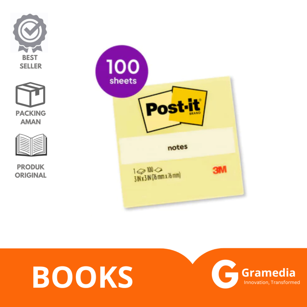 

Gramedia Lampung - 3M POST-IT NOTE 654