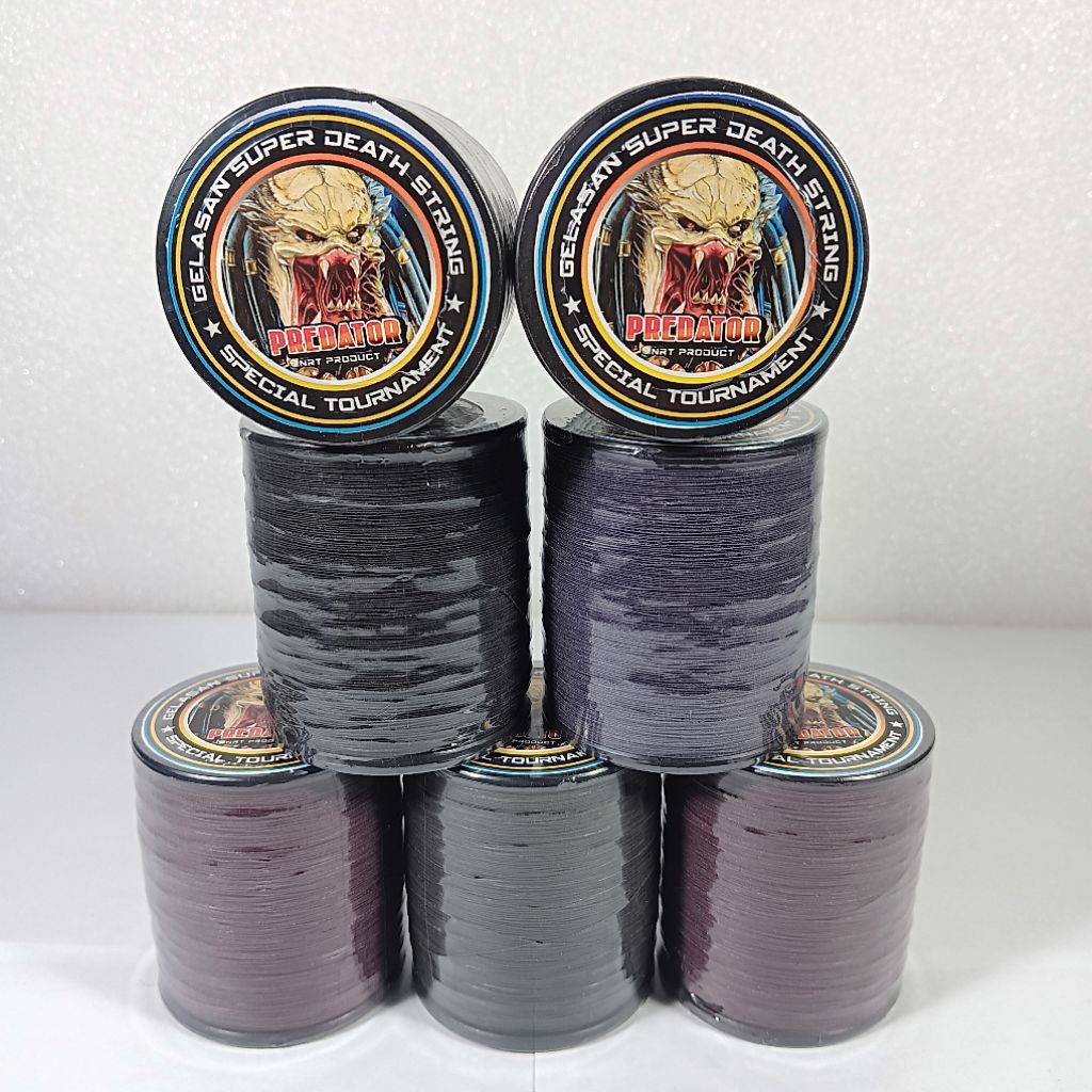 Benang Senar Gelasan Tasi Layangan Cap Predator 0,22 Klos 1500 Yard