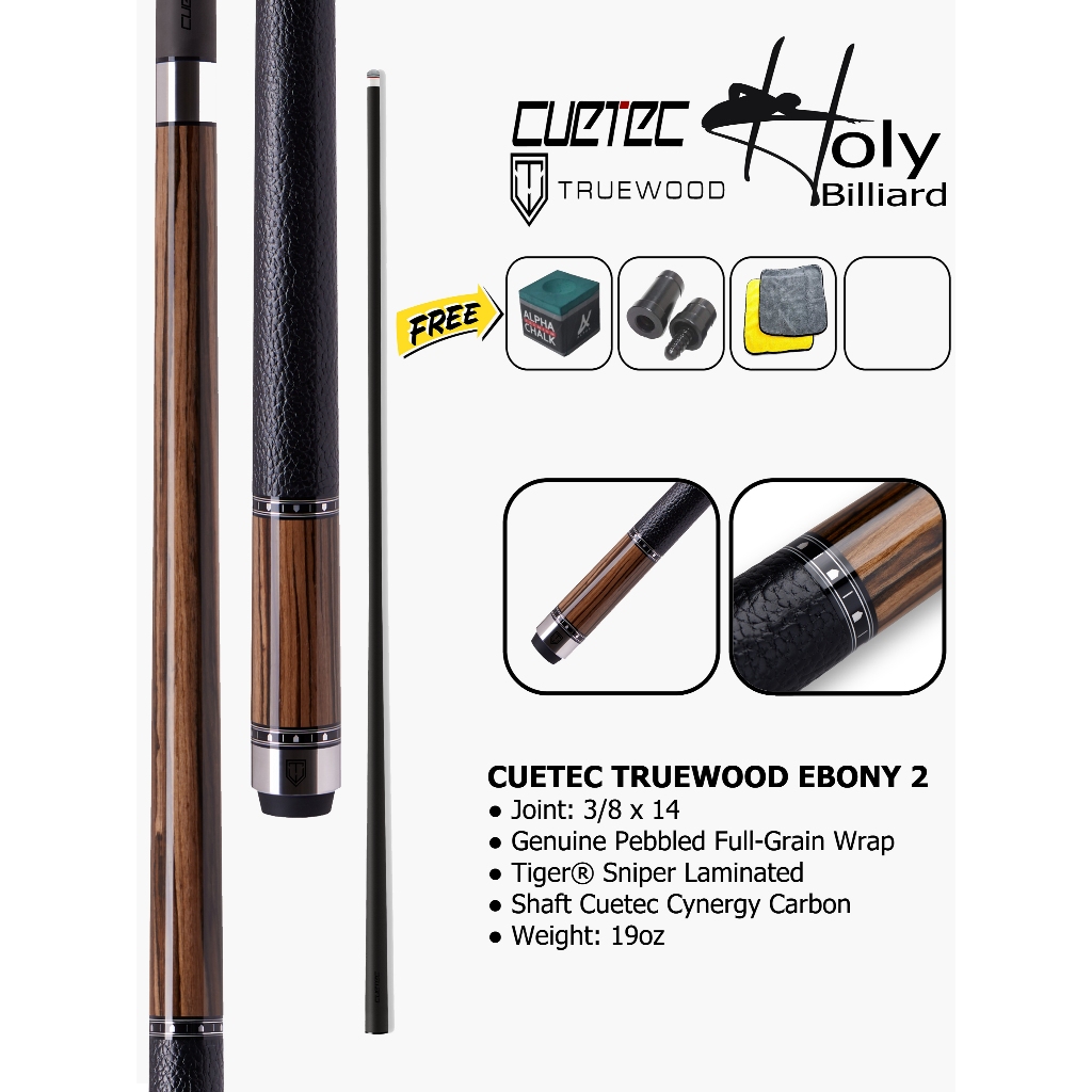 CUETEC Truewood Ebony 2 / Stik Cuetec Truewood Ebony / Cuetec Truewood Ebony 2 Cue