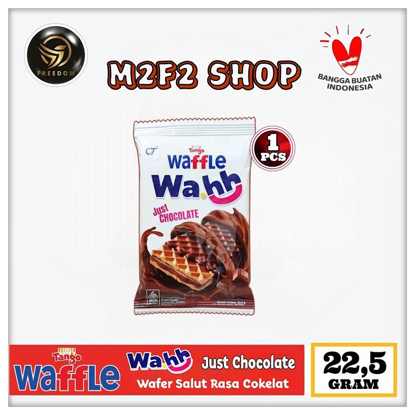 

Tango Waffle Wa.hh Just Chocolate | Wafer Salut Krim Cokelat Sachet - 22,5 gr (Kemasan Satuan)