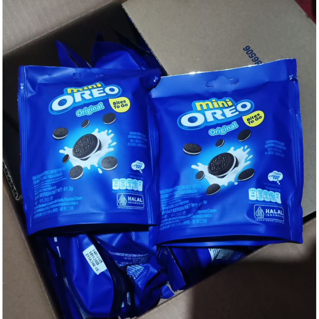 

Mini oreo original pouch 61,3 gram / Oreo mini original