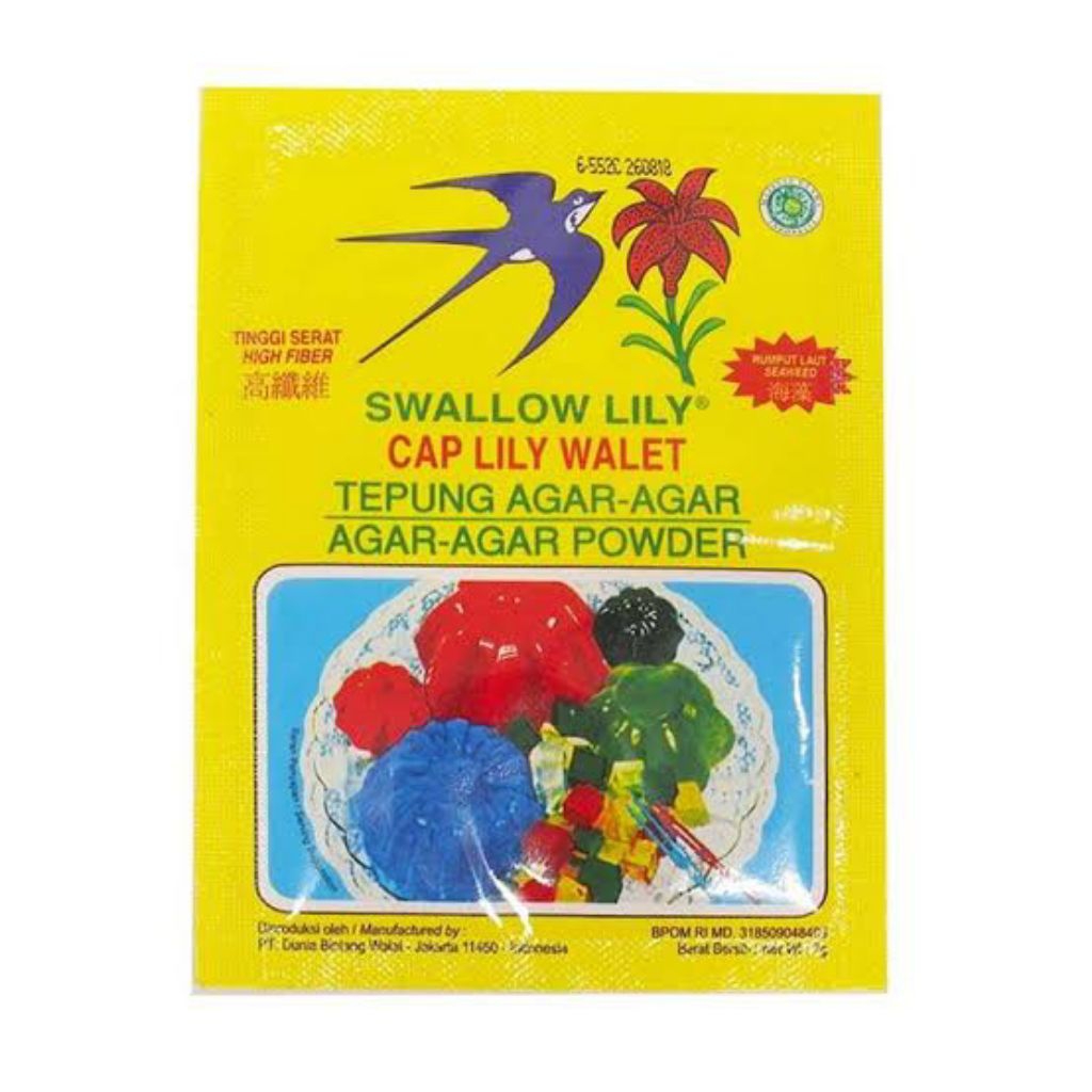 

Agar Swallow Lily Tepung Agar-Agar Powder 7g