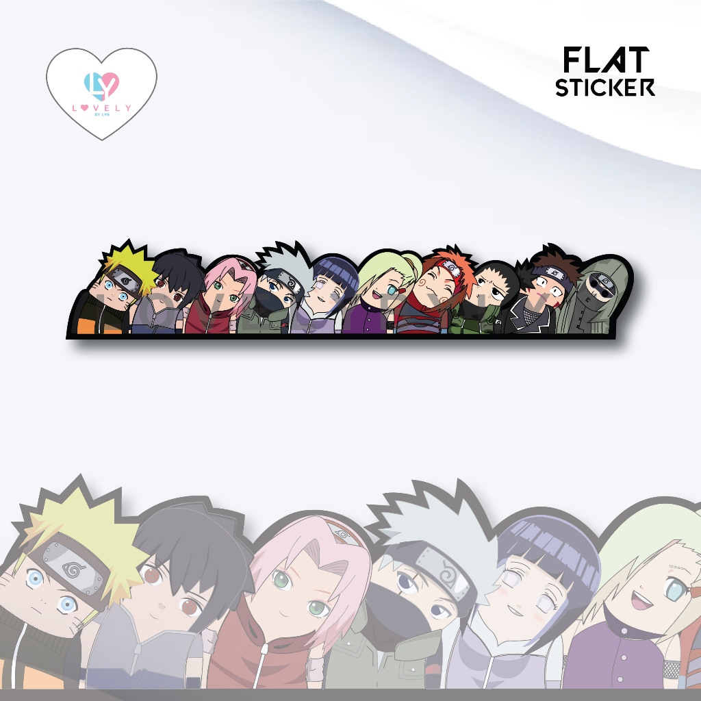 

Flat Sticker Horizontal Naruto Diecut