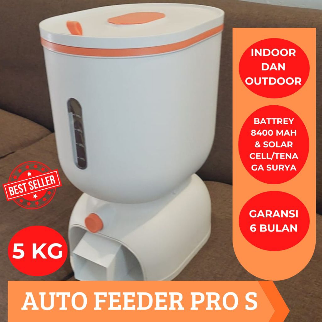 Auto feeder PRO S /Pakan ikan otomatis/Smart auto feeder/5kg